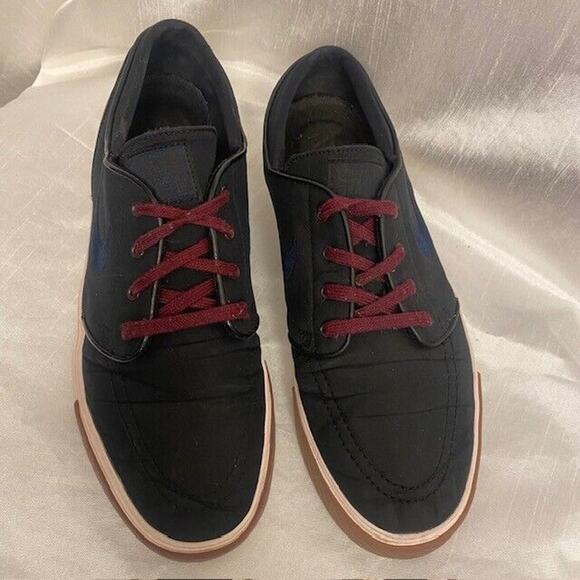 Nike Skateboarding Mens 9 Stefan Janoski Black SB Zoom Air Low Top Sneaker Shoes - Picture 4 of 10